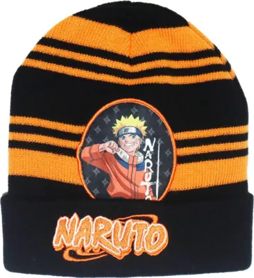 Produktbild von Anime Naruto Shippuden Jungen Herbst Wintermütze Mütze 54/56 – Schwarz / 54/56