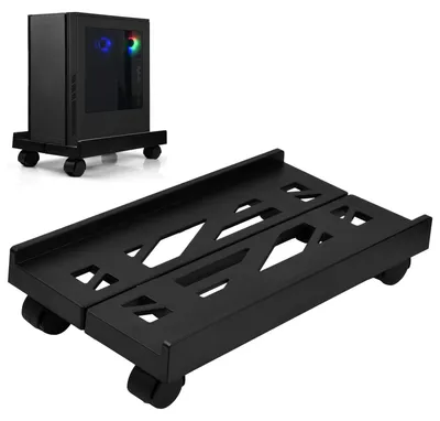 Produktbild von Mobiler CPU-Ständer mit Rollen für Desktop-Computer