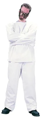 Produktbild von Irrenhauskleidung Kostüm mit Zwangsjacke für Halloween