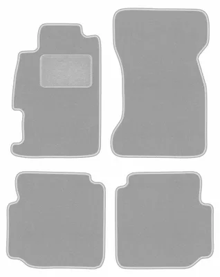 Image de Tapis de sol en moquette pour Rover 600/ 618 / 620 / 623 1993-1999 (berline) – jeu 4 pièces, gris, sur mesure – Wielganizator OSLO