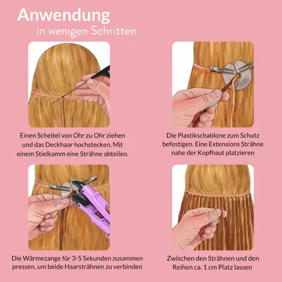 Obrázok produktu pre Bonding Extensions Premium prírodné vlasy #55/66 Svetlo hnedá Intenzívna fialová-intenzívna 0,8 g