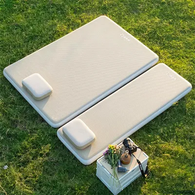 Produktbild von STUNQ® Camping Luftbett Kompakt Faltbar Schlafbett Zeltmatte 1-2 Personen Aufblasbare Matte 10 cm Dickere Schlafmatte