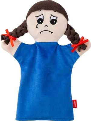 Produktbild von Handpuppe Emotionen Traurigkeit 31 cm Blau, 23623B