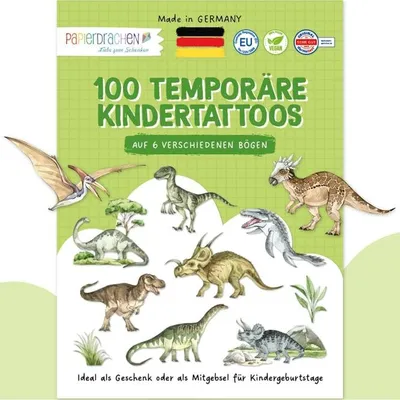 Produktbild von Tattoo Set - Welt der Dinos - 100 Tattoos