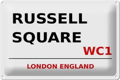 Produktbild von Blechschild London 30x20cm England Russell Square WC1