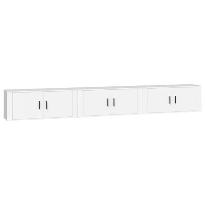 Obrázok produktu pre Nástenné TV skrinky 3 ks biele 100x34,5x40 cm