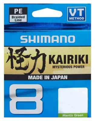 Zdjęcie produktu dla Shimano Fishing Kairiki 8 Mantis Green 0,13 mm 150 m 8,2 kg Plecionka