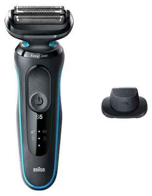 Produktbild von Braun Series 5 51-M1200s, Folienschaber, Schwarz, Blau, AutoSense, Tasten, Akku, Lithium-Ion (Li-Ion)