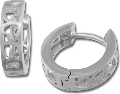 Produktbild von SilberDream Creolen 15mm silber Ohrringe Sterlingsilber Herz Damen D2SDO3365