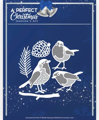 Produktbild von Stanzschablone - Jeanines Art - A Perfect Christmas - Weihnachts Vögel