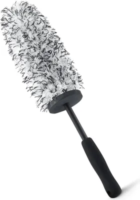 Produktbild von Mikrofaser-Reinigungsbš¹rste, fš¹r Felgenreinigung und Autopflege, 43 cm L?nge, Grau