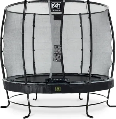 Produktbild von EXIT Elegant Premium Trampolin ø253cm mit Deluxe Sicherheitsnetz - schwarz