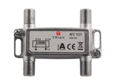 Produktbild von Triax AFC 1221, 75 Ohm, 5 - 1218 MHz, Silber, A, 1,4 dB, 1 Stück(e)