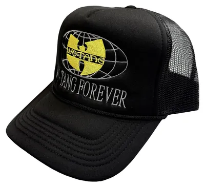 Produktbild von Wu-Tang Clan - "Forever Worldwide" Trucker Cap für Herren/Damen Uni, Netzrücken RO16262 (Einheitsgröße) (Schwarz)