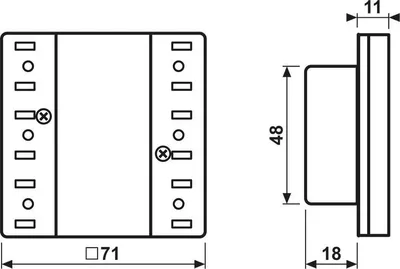 Produktbild von JUNG KNX Tastsensor-Modul LS5073TSM Standard 3fach LS5073TSM