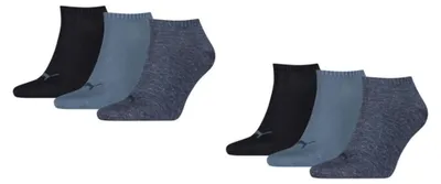 Obrázok produktu pre Ponožky Puma Sneaker Socken Plain, denim, balenie 6 kusov: veľkosť 39-42. Veľkosť: 39-42