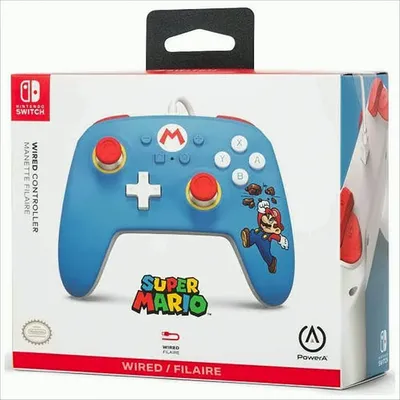 Produktbild von Switch Controller wired Mario Ziegelbrecher
