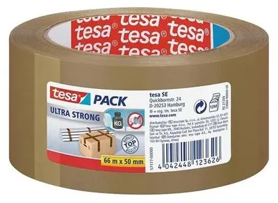 Obrázek produktu pro Balicí páska "Ultra Strong 57177", hnědá, 50 mm x 66 m, TESA