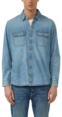 Produktbild von s.Oliver Herren Denimhemd Blau Regular Fit Langarm Jeanshemd