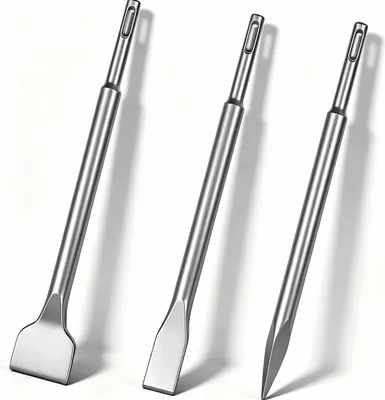 Produktbild von 3-teiliges Stahl Meißel-Set für Beton, Robust, Langlebig