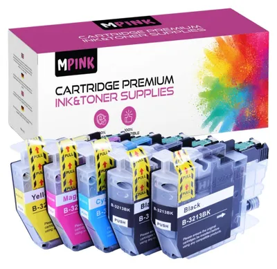 A box of printer ink cartridges with the cartridges displayed in front.