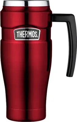 Image de Style Mug thermo étanche avec poignée - rouge 470 ml