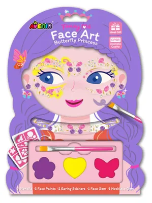 Produktbild von Avenir Schminkset Spielzeug - Face Art Schmetterlingsprinzessin für Kinder