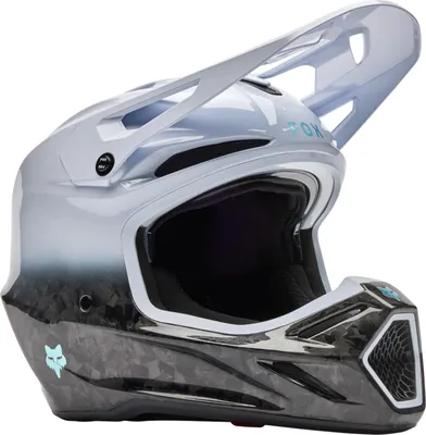 Produktbild von FOX V3 RS Ghost Motocross Helm, weiß/schwarz, S (55/56)