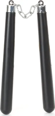 Produktbild von Legendäre Ninja-Waffenattrappe Kostüm-Zubehör schwarz-silber 62cm