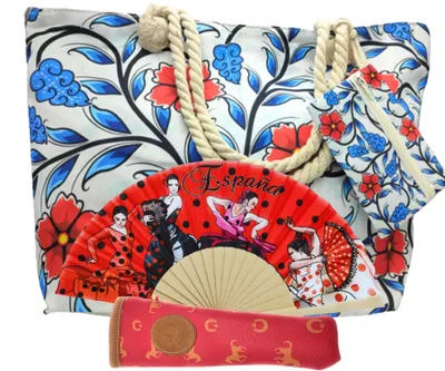 Image de Grand sac de plage avec fermeture éclair et porte-monnaie pratique