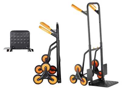 Zdjęcie produktu dla Wózek do transportu po schodach, udźwig 200 kg, składana konstrukcja, 440 funtów