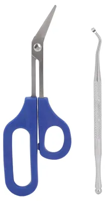 Obrázok produktu pre Nožnice na nechty na nohách s dlhou rukoväťou, ergonomické kliešte na nechty na nohách, pilník na zarastené nechty pre staršie tehotné ženy