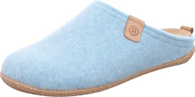 Produktbild von Rohde Damen Pantoffel aus Softfilz herausnehmbare Lederdecksohle Rivoli-D 6860, Größe:40 EU, Farbe:Türkis