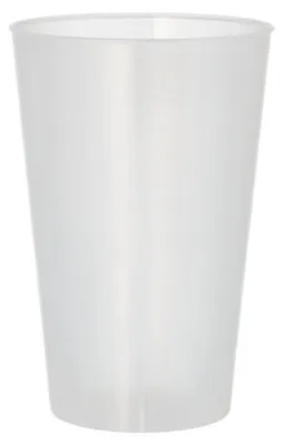 Produktbild von 10 Mehrweg-Trinkbecher PP 0,4 l Ø 8,6 cm · 12,9 cm transluzent extra stabil