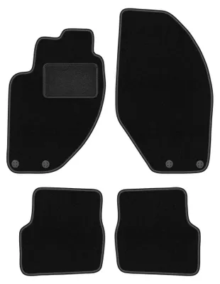 Produktbild von Velours-Fußmatten für Alfa Romeo 166 1998-2009 (Limousine) – 4-tlg, Schwarz, passgenau – Wielganizator LUX