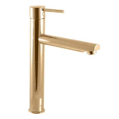 Produktbild von copy of Hoher Waschtischmischer SEINA mit Siphon in Chrom oder Gold RAV SLEZAK