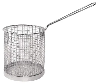 Spaghettikorb Edelstahl 150 mm, schnelles Abtropfen, langer Griff