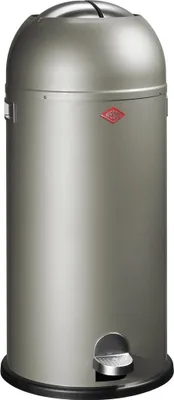 Produktbild von Wesco Abfalleimer Kickmaster Maxi Inhalt: 40 Liter, Farbe: neusilber, Treteimer