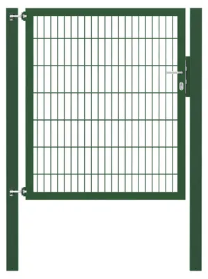 Immagine prodotto di Alberts 635558 Cancello singolo Flexo con accessori, verde, larghezza 125 cm, altezza 140 cm