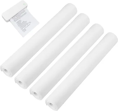 Imagen del producto de Rollos de papel térmico, 4 unidades, de 210 x 30 mm, con una longitud de 8,7 metros, para impresoras térmicas