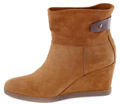 Produktbild von Tommy Hilfiger Damen Ancle Boots Stiefeletten  Keilabsatz Cognac #41
