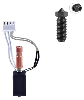 Hotend Kit für Anycubic Kobra S1/S1 Combo, gehärtete Stahldüse