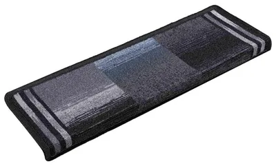 Image de vidaXL Tapis de sol auto-adhésifs 5 pcs. 65x21x4 cm noir gris