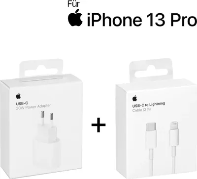Produktbild von Apple 20W USB-C Power Adapter + 2m USB-C auf Lightning Kabel