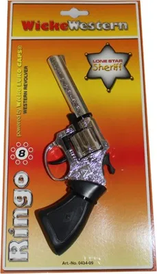 Produktbild von WICKE Western Revolver Ringo Pistole Karneval Kostüm Faschingszubehör Cowboy Sheriff