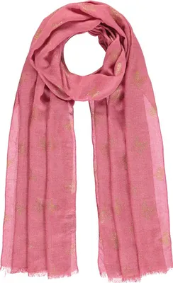 Immagine prodotto di Sciarpa da donna rosa chiaro con farfalle Passigatti