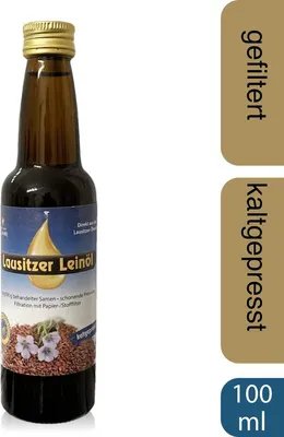 Produktbild von Lausitzer Leinöl (kaltgepresstes Leinöl), 100ml