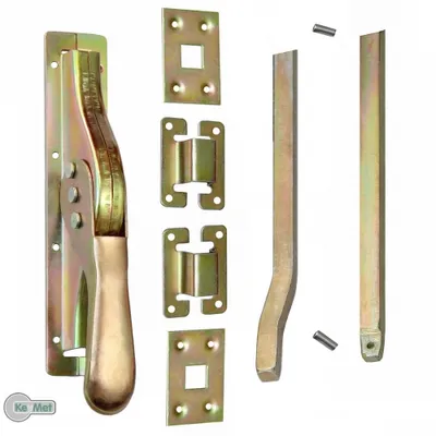 Produktbild von 1 Set Tortreibriegel Torverschluss Türtreibriegel Stangen 2140 mm Vierkant 14 mm