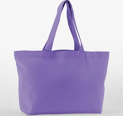 Produktbild von Westford Mill W695 | EarthAware® Organic Twill Shopper Einkaufstasche - Farbe: Violet - Größe: 44 x 37 x 16 cm
