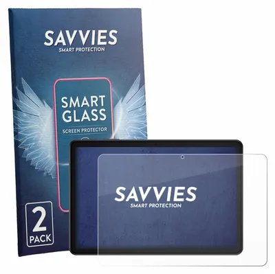 Produktbild von 2x Savvies Schutzglas Folie für Luzglo P10 9H Panzer Schutzfolie Glas Displayschutz klar transparent
